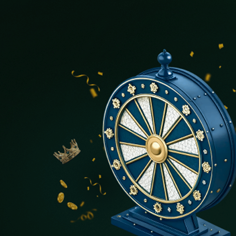 Royal Wheels promotional banner with spin reward display